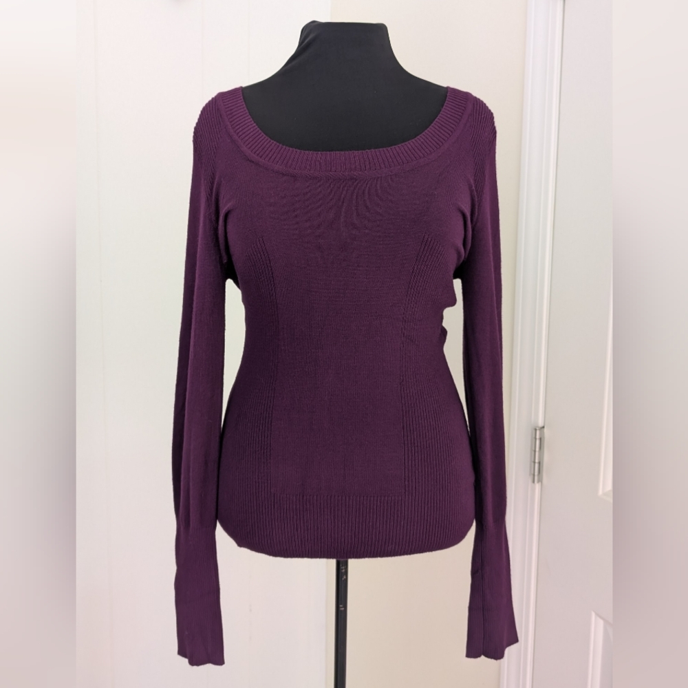 🩷 5/$25 - Buffalo David Bitton Women's Rich Plum Sweater
